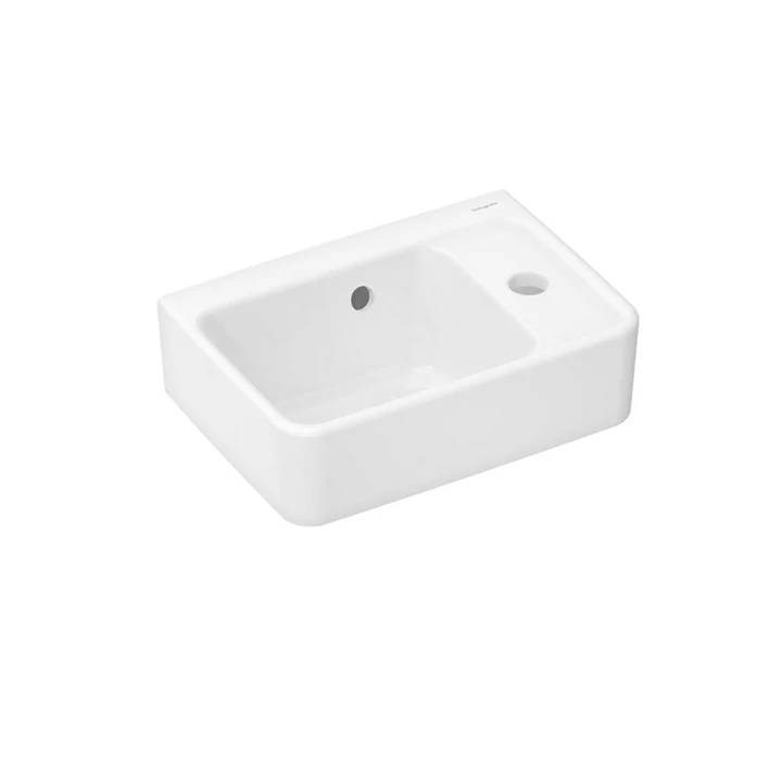 Hansgrohe Xanuia Q Kézmosó 360/250, csapfurattal és túlfolyóval, SmartClean, fehér 61006450