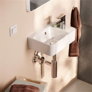 Hansgrohe Xanuia Q Kézmosó 360/250, csapfurattal és túlfolyóval, SmartClean, fehér 61006450