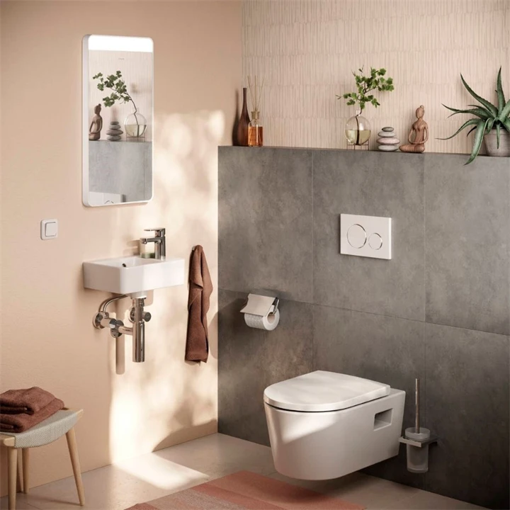 Hansgrohe Xanuia Q Kézmosó 360/250, csapfurattal és túlfolyóval, SmartClean, fehér 61006450
