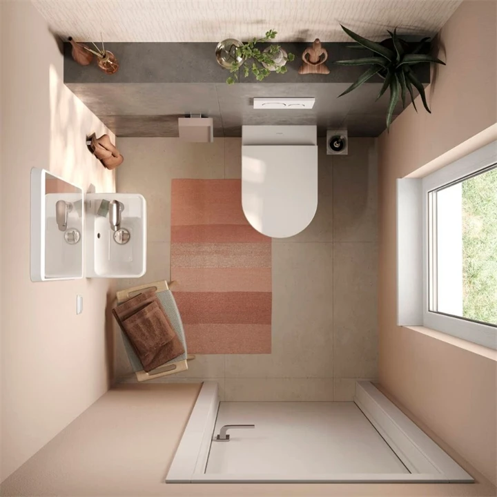 Hansgrohe Xanuia Q Kézmosó 360/250, csapfurattal és túlfolyóval, SmartClean, fehér 61006450