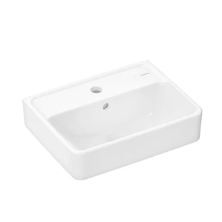 Hansgrohe Xanuia Q Kézmosó 450/340, csapfurattal és túlfolyóval, fehér 60130450