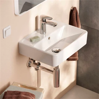 Hansgrohe Xanuia Q Kézmosó 450/340, csapfurattal és túlfolyóval, fehér 60130450