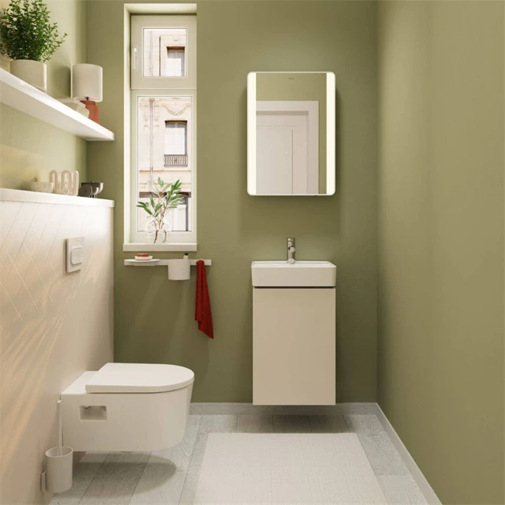 Hansgrohe Xanuia Q Kézmosó 450/340, csapfurattal és túlfolyóval, fehér 60130450