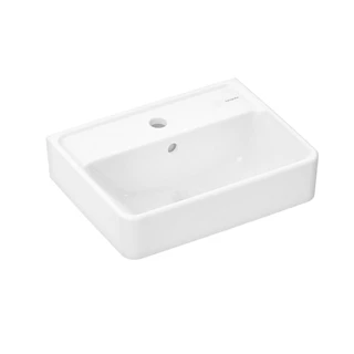 Hansgrohe Xanuia Q Kézmosó 450/340, csapfurattal és túlfolyóval, SmartClean, fehér 61007450