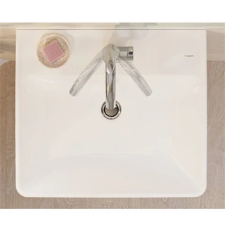 Hansgrohe Xanuia Q Kézmosó 500/390, csapfurattal és túlfolyóval, fehér 60131450