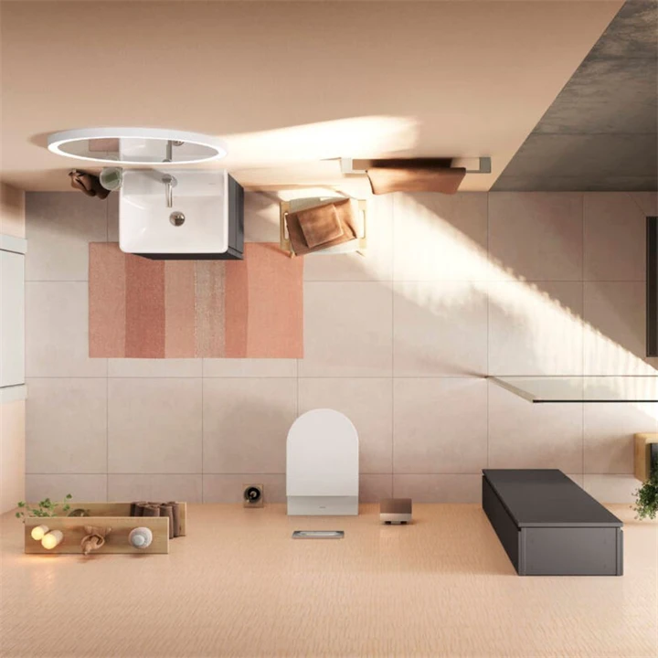 Hansgrohe Xanuia Q Kézmosó 500/390, csapfurattal és túlfolyóval, fehér 60131450
