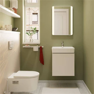 Hansgrohe Xanuia Q Kézmosó 500/390, csapfurattal és túlfolyóval, fehér 60131450