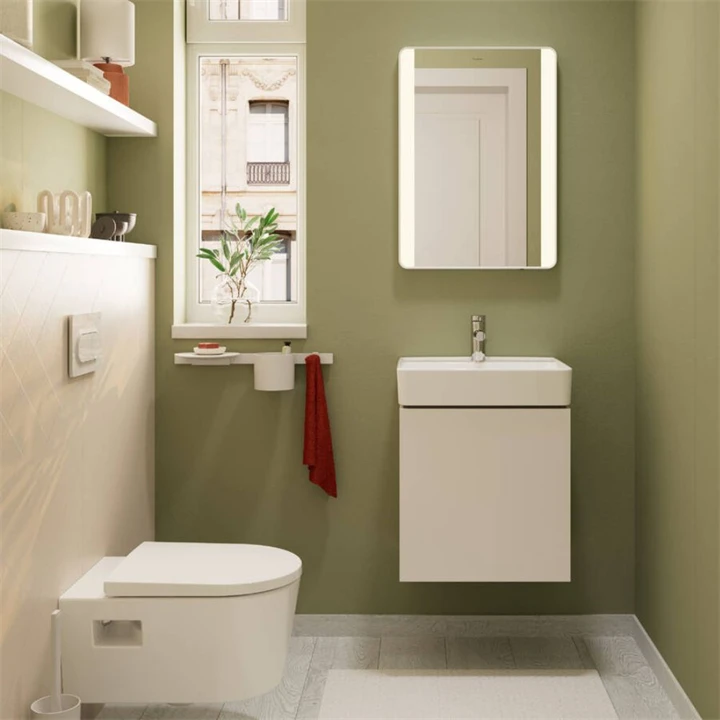 Hansgrohe Xanuia Q Kézmosó 500/390, csapfurattal és túlfolyóval, fehér 60131450