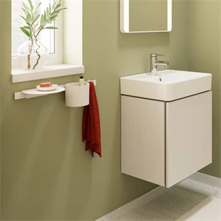 Hansgrohe Xanuia Q Kézmosó 500/390, csapfurattal és túlfolyóval, fehér 60131450