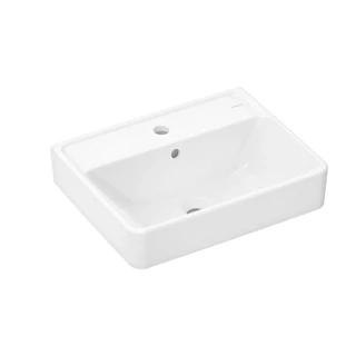 Hansgrohe Xanuia Q Kézmosó 500/390, csapfurattal és túlfolyóval, SmartClean, fehér 61008450