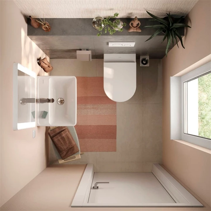 Hansgrohe Xanuia Q Kézmosó 500/390, csapfurattal és túlfolyóval, SmartClean, fehér 61008450