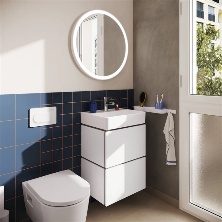 Hansgrohe Xanuia Q Kézmosó 500/390, csapfurattal és túlfolyóval, SmartClean, fehér 61008450