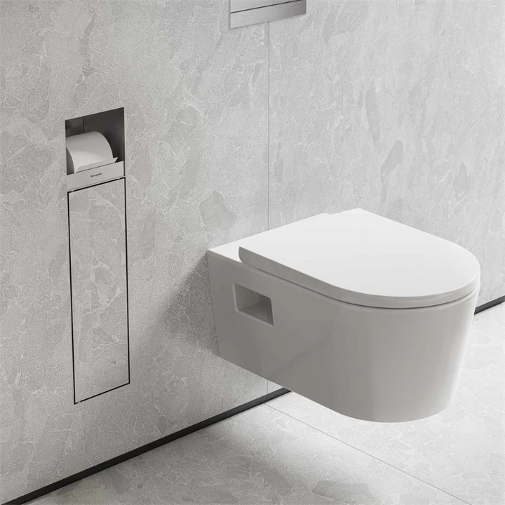 Hansgrohe XtraStoris Rock falba süllyesztett WC kefe tartó WC papír tartóval és csempézhető ajtóval, szálcsiszolt rozsda Hansgrohe XtraStoris Rock falba süllyesztett WC kefe tartó WC papír tartóval és csempézhető ajtóval, szálcsiszolt rozsda