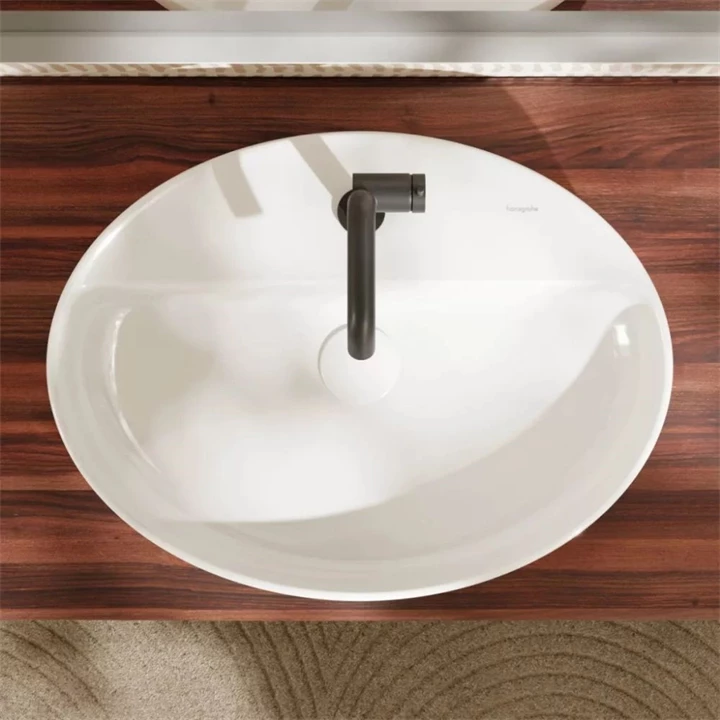 Hansgrohe Xuniva D Pultra ültethető kerámia mosdótál 60x45 cm SmartClean 61078450 Hansgrohe Xuniva D Pultra ültethető kerámia mosdótál 60x45 cm SmartClean 61078450