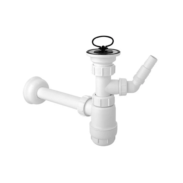 McAlpine műanyag buraszifon mosógép csatlakozóval, 5/4”x32mm HC1LWM