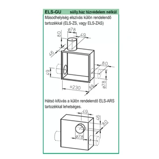 Helios ELS-GU falon belüli ventilátorház H00008111
