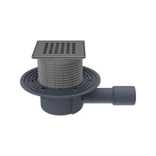 HL NPR-3120 padlólefolyó acél Quadra rácssal, 115x115 mm HL510NPR-3120 HL NPR-3120 padlólefolyó acél Quadra rácssal, 115x115 mm HL510NPR-3120