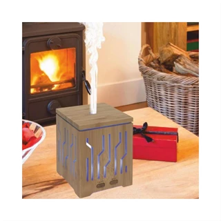 Somogyi Home aromadiffúzor, ultrahangos hidegpárásító, bambusz alap/fedél, 200ml, színváltás AD 200