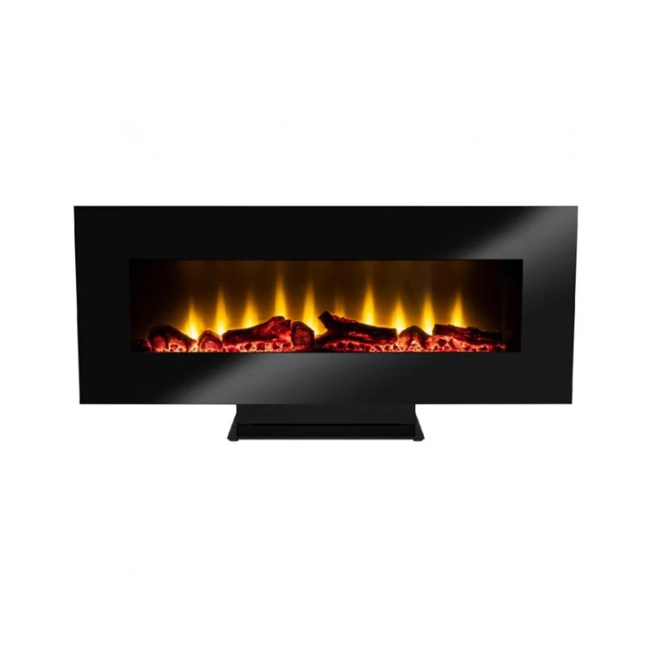 Somogyi Home falra szerelhető/talpra állítható elektromos látványkandalló, 900W/1800W, heti prog., távir., fekete FKK 24