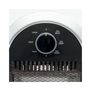 Somogyi Home álló elektromos halogén hősugárzó fűtőtest, 400W/800W/1200W, oszcillálás, fekete/ezüst FK 231