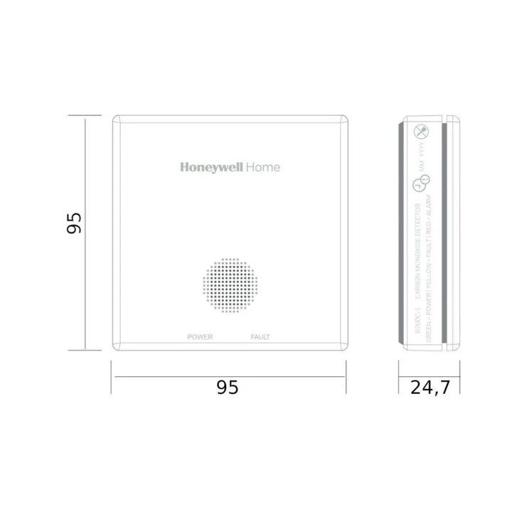 Honeywell R200C-2 szén-monoxid (CO) vészjelző + R200S-2 füstérzékelő R200C-2+R200S-2 CSOMAG Honeywell R200C-2 szén-monoxid (CO) vészjelző + R200S-2 füstérzékelő R200C-2+R200S-2 CSOMAG