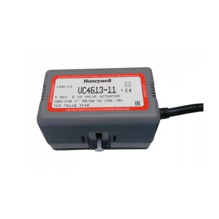 Honeywell Nyit/zár meghajtó motor VC szelepekhez, vez.: nyitó és fix fázissal, 230Vac, futásidő 7s VC4613ZZ11/U