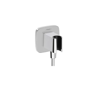 Hansgrohe Fixfit Q fali tömlőcsatlakozás, zuhanytartóval, króm 26887000