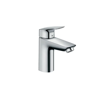 Hansgrohe Logis egykaros mosdócsaptelep 100, Push-Open  lefolyógarnitúrával, vízmelegítőkhöz is jó, króm 71107000