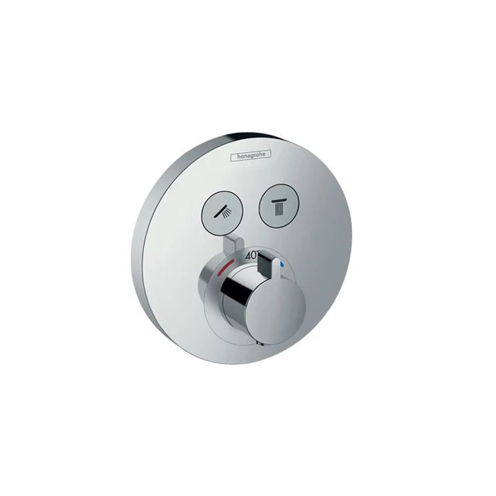 Hansgrohe ShowerSelect S termosztátos csaptelep, falsík alatti szereléshez, 2 fogyasztóhoz 15743000