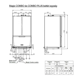 Immergas Magis Combo 9 split hibrid levegő/víz hőszivattyú és kondenzációs kombi gázkazán, osztott rendszerű 3.030613