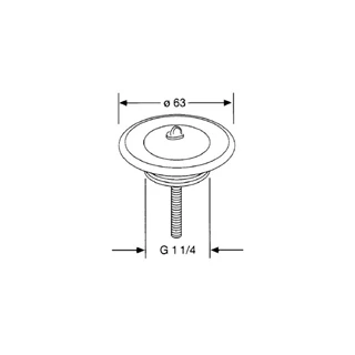 Kludi leeresztő szelep 5/4" 1041135-00