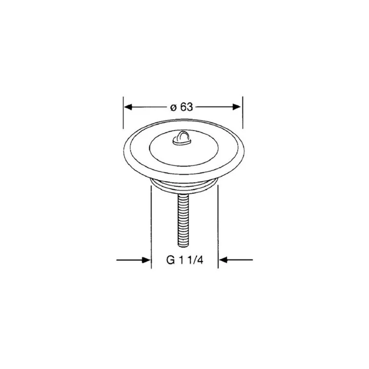 Kludi leeresztő szelep 5/4" 1041135-00