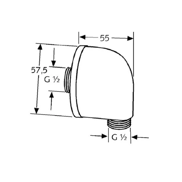 Kludi SIRENA Gégecső csatlakozó 6054105-00