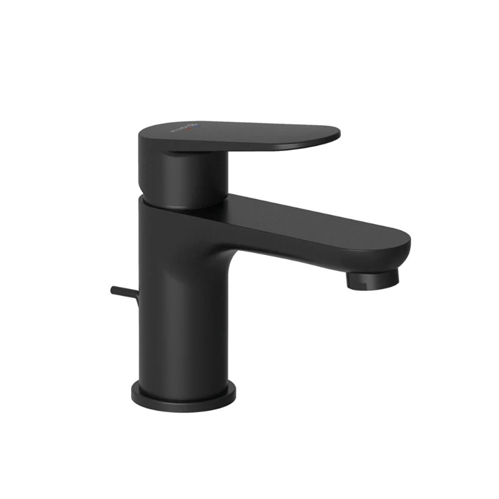 Kludi X1 mosdócsaptelep 75, Push-Open leeresztővel, fekete 322663975