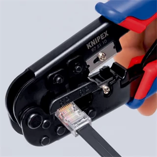 Knipex Krimpelő fogó Western-dugóhoz 97 51 10