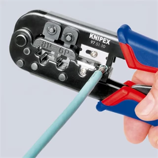 Knipex Krimpelő fogó Western-dugóhoz 97 51 10