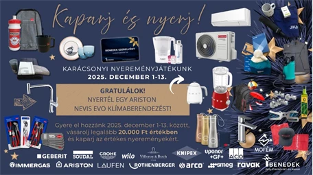 Karácsonyi ajándékeső a Benedek Szerelvénynél – „Kaparj és nyerj!” meglepetések várnak!