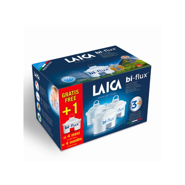 Laica 3 + 1 db ajándék bi-flux univerzális vízszűrőbetét csomag  F4S