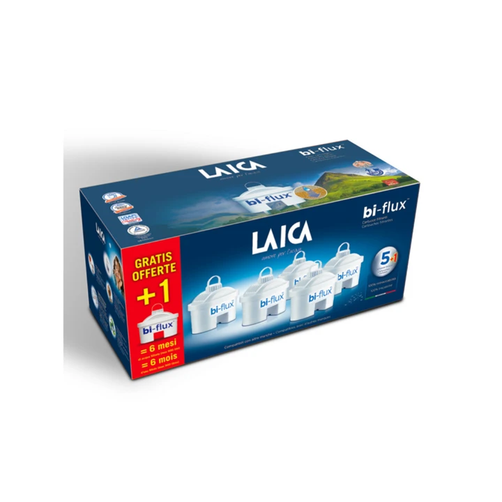 Laica Univerzális Bi-Flux 5 db+1 db ajándék vízszűrőbetét (összesen 6 db) F6S
