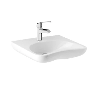 Jika Mio akadálymentes mosdó, 640x550 mm, csaplyukkal, túlfolyó nélkül középen fúrt H8137140001041