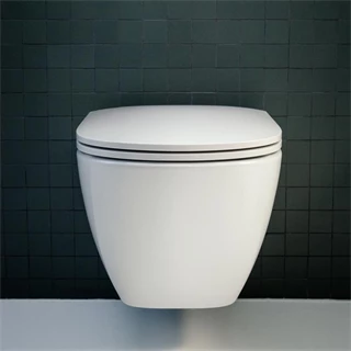 Laufen Lua perem nélküli fali wc lassú záródású ülőkével H8660800000001 Laufen Lua perem nélküli fali wc lassú záródású ülőkével H8660800000001