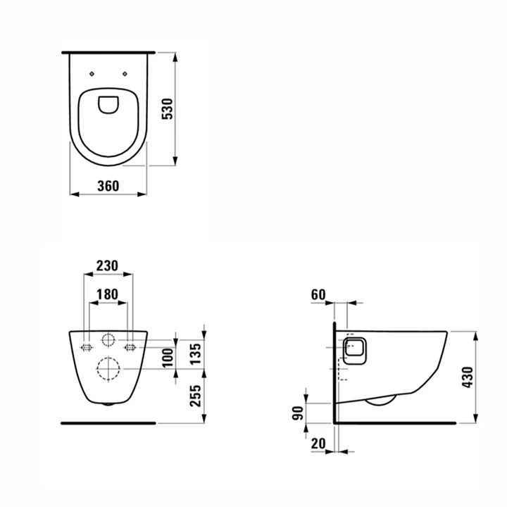 Laufen PRO Fali WC pack, rimless, mélyöblítésű, ülőke és tető, lecsapódásgátló mechanizmussal, fehér H8669540000001 Laufen PRO Fali WC pack, rimless, mélyöblítésű, ülőke és tető, lecsapódásgátló mechanizmussal, fehér H8669540000001