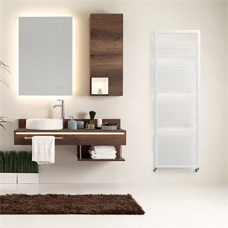 Lazzarini Amalfi design radiátor, egyenes, fehér 1200x500 mm 384825