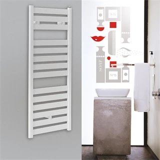 Lazzarini Capri design radiátor, egyenes, fehér 500x1147 mm 386131