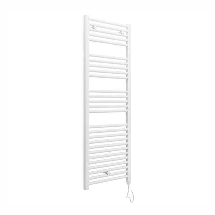 Lazzarini El Cortina Contract törölközőszárító radiátor, egyenes, fehér 480x1375 mm 384996