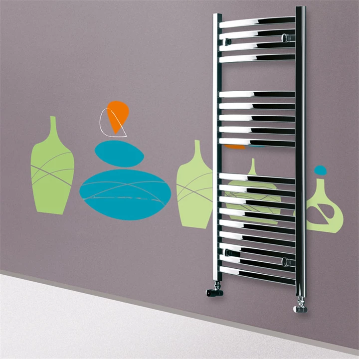 Lazzarini Merano design radiátor, íves, króm 500x1600 mm 386282