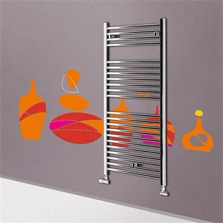 Lazzarini Sanremo törölközőszárító radiátor, egyenes, króm 500x1110 mm 386492 Lazzarini Sanremo törölközőszárító radiátor, egyenes, króm 500x1110 mm 386492
