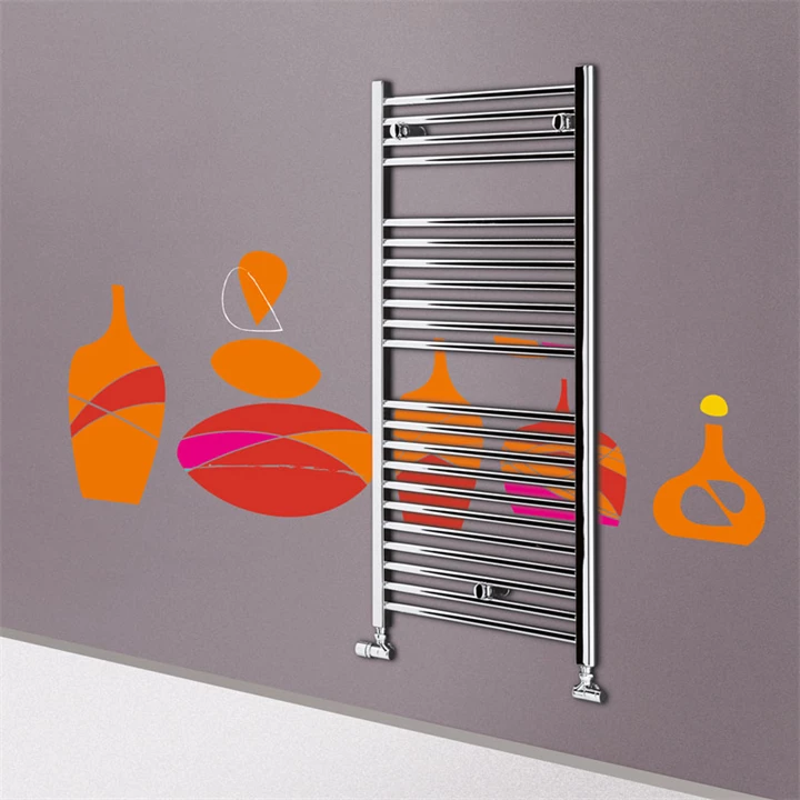 Lazzarini Sanremo törölközőszárító radiátor, egyenes, króm 500x1110 mm 386492 Lazzarini Sanremo törölközőszárító radiátor, egyenes, króm 500x1110 mm 386492