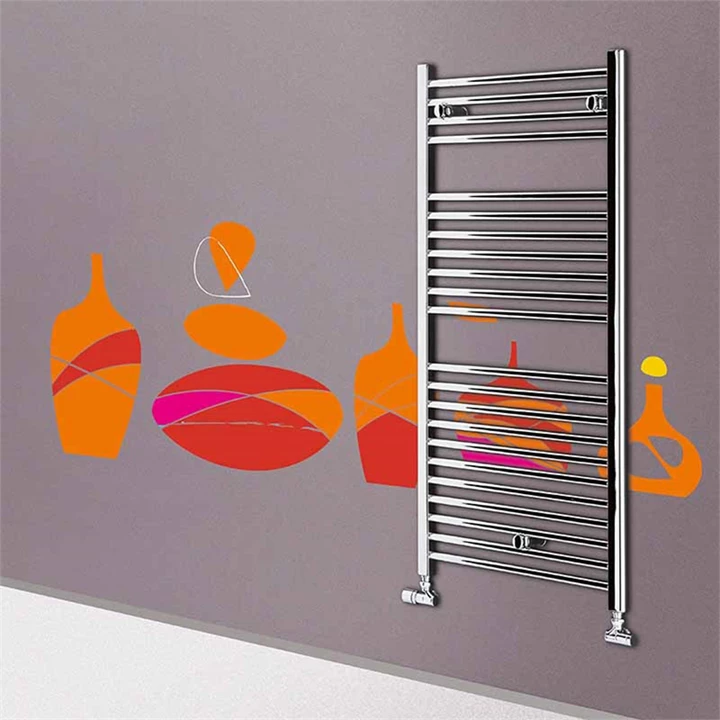 Lazzarini Sanremo törölközőszárító radiátor, egyenes, króm 600x1703 mm 386502