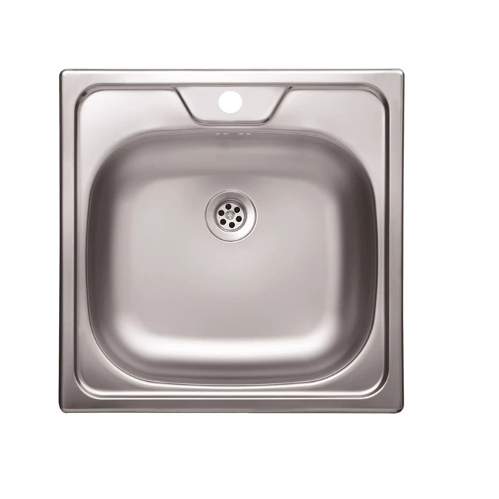 Blanco Rozsdamentes acél panel mosogató, egymedencés, natúr, középső csaplyukkal, 1 1/2" lefolyógarnitúrával N-144K Blanco Rozsdamentes acél panel mosogató, egymedencés, natúr, középső csaplyukkal, 1 1/2" lefolyógarnitúrával N-144K